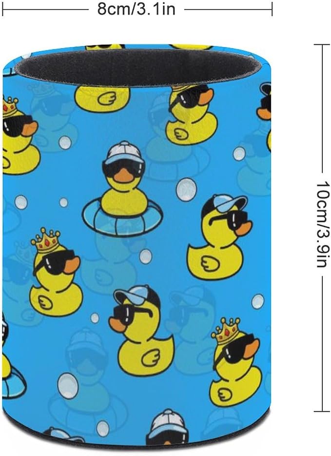Cute Duck Pen Holder Pencil Cup for Desk Organizer | Cute Makeup Brush Holder PU Multifunctional Office Suppliesfor Decor Home Classroom School