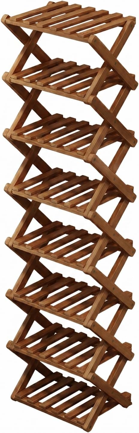 Shoe Racks, Foldable Shoes Organizer FreeStanding Shelf,6 Layers | Foldable design, Free standing, Six layers storage, Suitable for Entryway, Closet, Bedroom, Hallway