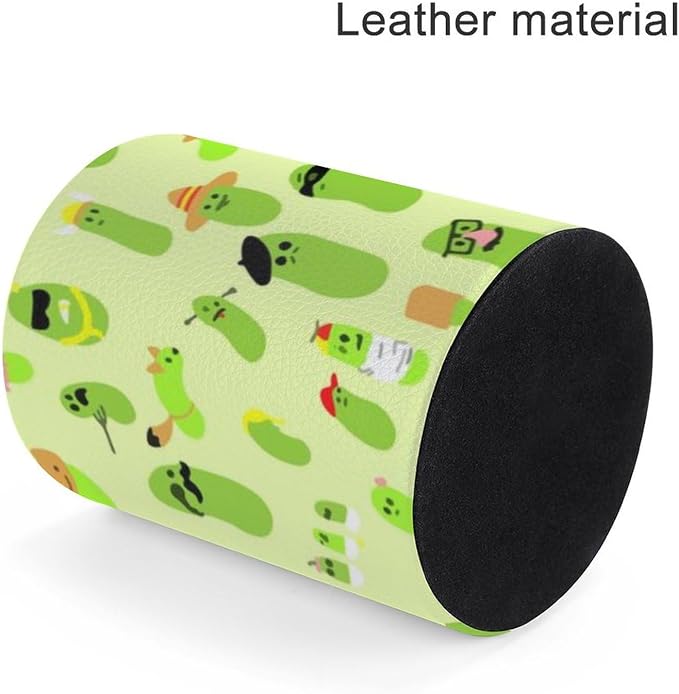 Cute Pickles Pen Holder Pencil Cup for Desk Organizer | Cute Makeup Brush Holder PU Multifunctional Office Suppliesfor Decor Home Classroom School