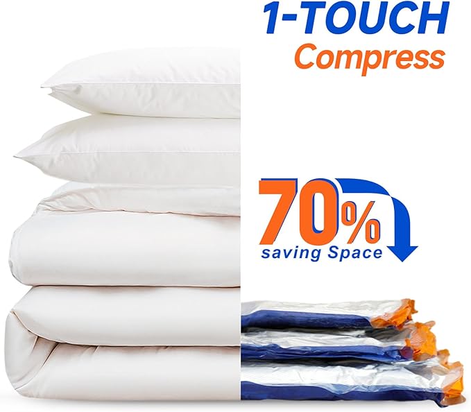 Vacbird Vacuum Storage Bags with Rechargeable Cordless Pump,21 Pack 3 Size Compression Packing Cubes Seal Bags, Space Saver for Clothes and Clothing Blankets Organization Space Saving