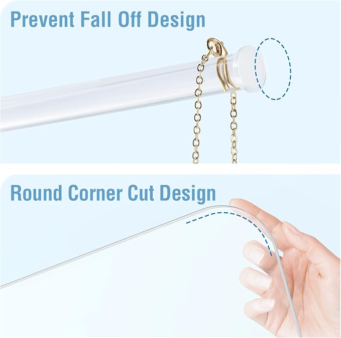Jewelry Stand Necklace Stand 2 Tower, Clear Necklace Holder, Jewelry Holder | Acrylic Jewelry Organizer, Bracelet Hanging Organizer, Display Stand for Bangles, Rings, Earrings and Watch