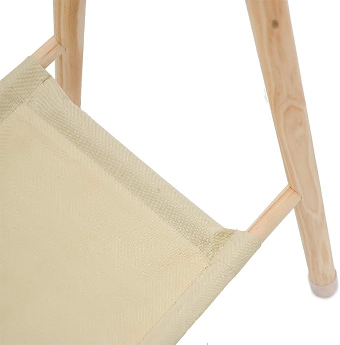 Garment Rack for Pets/Dolls/Baby, Hanger Rack, Dress up Storage, Clothes Organizer, Wooden (Beige, Medium)
