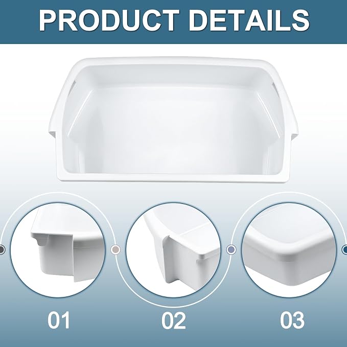 Cenipar WP2204812 2204812 Refrigerator Door Shelf Bin Replacement, Compatible with Whirlpool Kenmore Refrigerator 2204812 Replace WRT311FZBM00 AP6006531 PS11739606