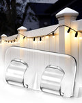 Hetyue Hooks for Outdoor String Lights Clips: 40Pcs Heavy Duty Light Hook | Outside Clear Cord Holders with Waterproof Adhesive Strips - Sticky Clip for Hanging Christmas Lighting Outdoors