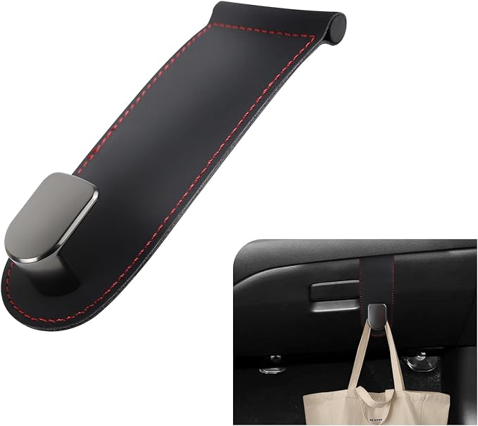 wuyaoyao Car Co-Pilot Glovebox Hooks, Automotive Co-Pilot Glove Box Hanging Storage Hook, Vehicle Purse Hanger Organizer for Handbag Grocery Bag Umbrella, Universal Car Accessories (Single Hook)