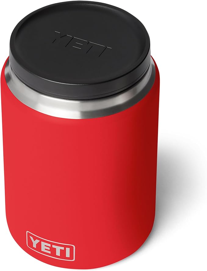 YETI Rambler 24 oz Food Jar, Vacuum Insulated, Stainless Steel, With Airtight Lid, Rescue Red