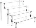 Acrylic Stands for Display,4 Tier Clear Cupcakes Perfumes Figurines Display Stand Risers Shelf for Decoration and Organizer