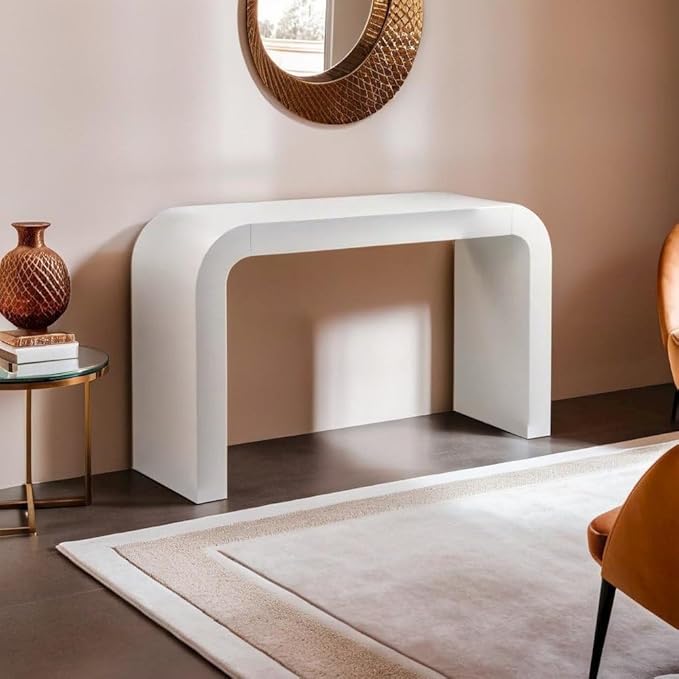 Stylish Modern Console Table with Curved Design, Crafted from Premium Materials