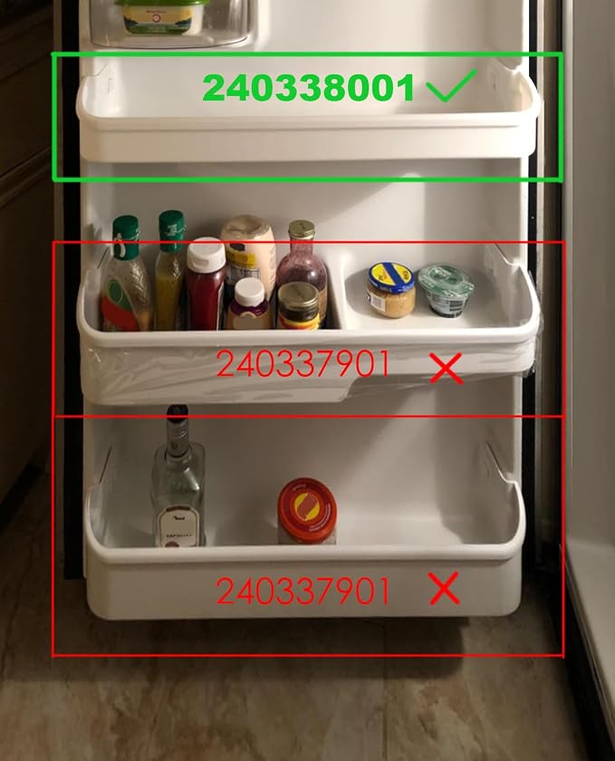 240338001 Door Bin Shelf Rack Compatible with Frigidaire Refrigerator