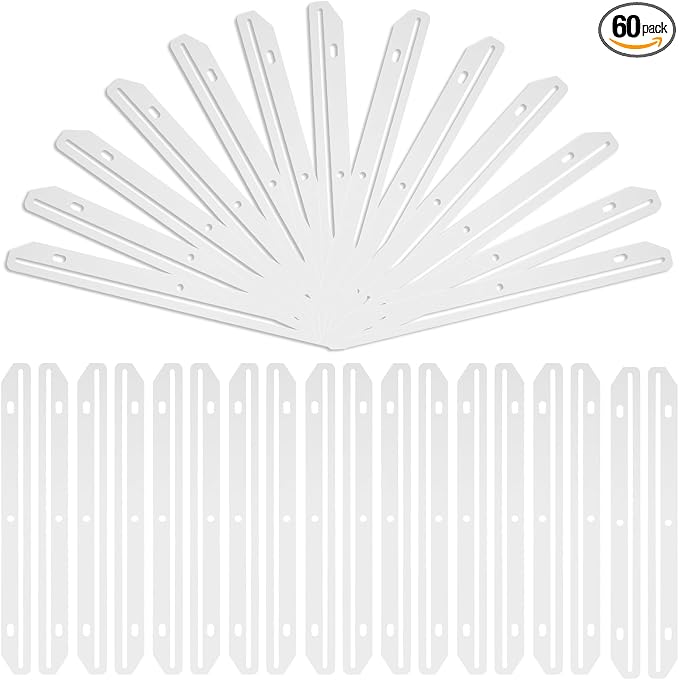 60 Pcs 3 Hole Punched Magazine Holders for Binders 11.6 In Plastic Magazine Organizer 3 Ring Binder Insert Strips Clear Magazine Collector for File Book Craft Paper