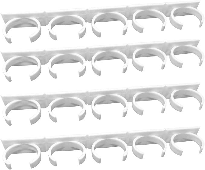 Honbay 4PCS Plastic Extra Strength Adhesive Spice Racks Spice Gripper Clips Strips for 20 Spice Jar