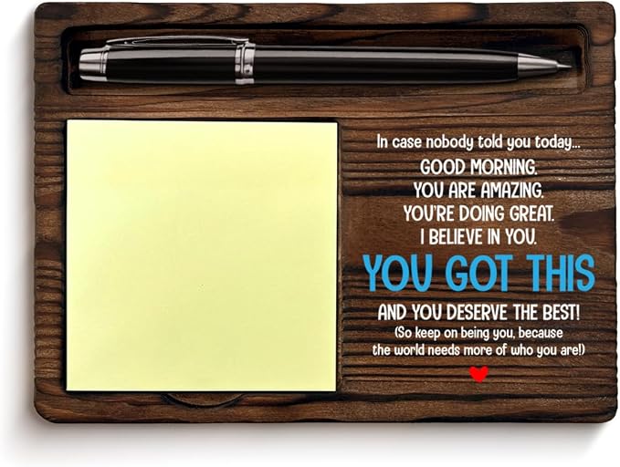 Inspirational Sticky Note Holder Motivational You Got This Gifts You Got This Self-Stick Note Pad Holders Positive Home Office Decor