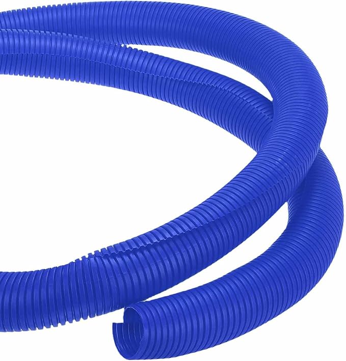 DMiotech 10ft Wire Loom Split Tubing 2 Inch(50.8mm) ID, Cord Protectors from Pet Flexible Conduit Cable Management for Office Home Garden, Blue