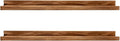 AZSKY 24" Floating Wall Ledge Shelf Wood Picutre Shelf Wall Mounted Nursery Kids Bookshelf Spice Rack Bathroom Storage Shelves Display Organizer Set of 2