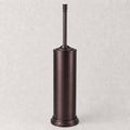 Red Bronze Toilet Brush and Holder Set，Extra Long Handled Toilet Bowl Brush and Holder，Stainless Steel Heavy Duty Toilet Brush for Bathroom,Deep Cleaning Modern Toilet Cleaner Slip Base