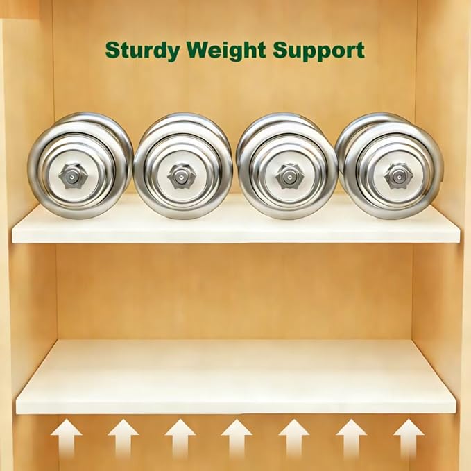 Expandable Closet Shelves Organizers, Adjustable Shelf for Cabinet Rack Storage Wardrobe Divider Shelving for Closets Pantry Cupboard Kitchen Large 1 Pack