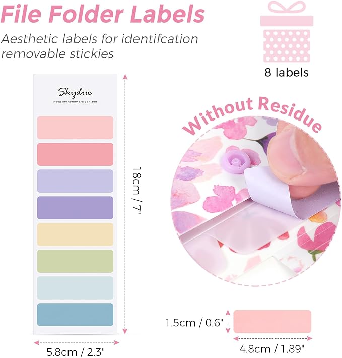 SKYDUE Accordion File Organizer, Floral Expanding File Folders with 5 Pockets, Cute Document Organizer for Paper Bills Receipt Storage, School Office & Hospital Supplies Letter/A4 Size Purple