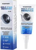 VONTEX Mold Stain Remover Gel - Grout Cleaner for Shower, Bathroom Tile, Silicone, Caulk and Washing Machine Rubber Seals - Bathroom Surface Cleaner, 6 oz