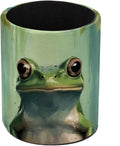 Retro Frog Pen Holder Pencil Organizer for Desk, 3.1” x 3.1” x 3.9” Pencil Cup Office Supplies, Large Capacity Cute Pen and Makeup Brush Holder for Home, School, Desktop