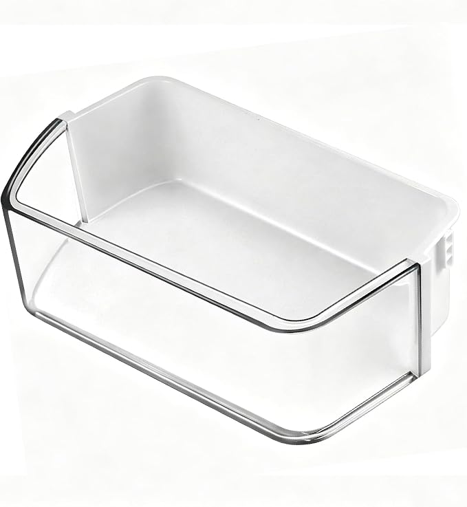 DA97-12657A Refrigerator Door Shelf Bin Compatible with Samsung | Clear Left Door Bin Fits RF260BEAESR, RF261BEAESR & RF261BEAESP, Replaces DA63-06867A AP5621270 PS4176668 EAP4176668