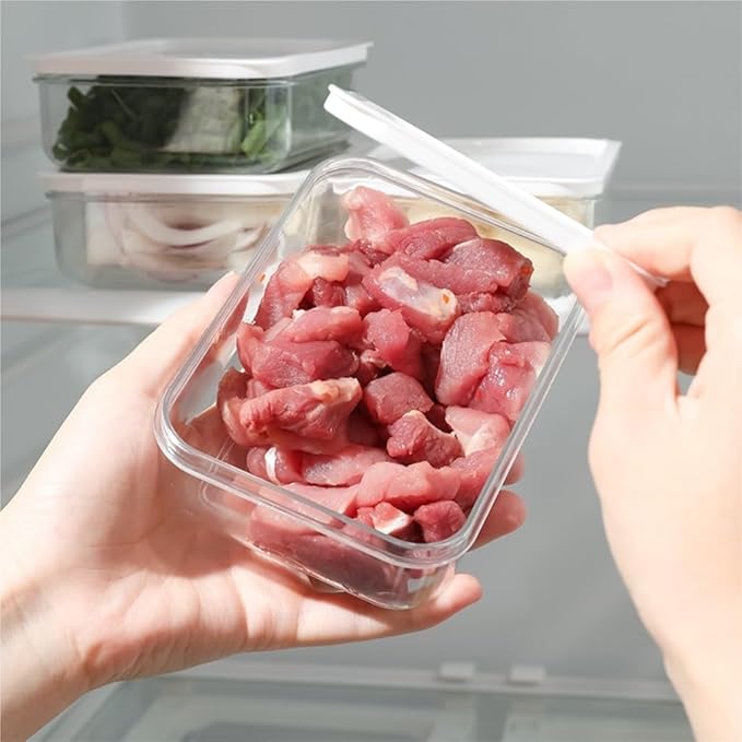 Food Storage Container Refrigerator Sealed Storage Box Home Kitchen Vegetable Preparation Box Food Grade Frozen Preservation Box Kitchen Refrigerator Food Organizer