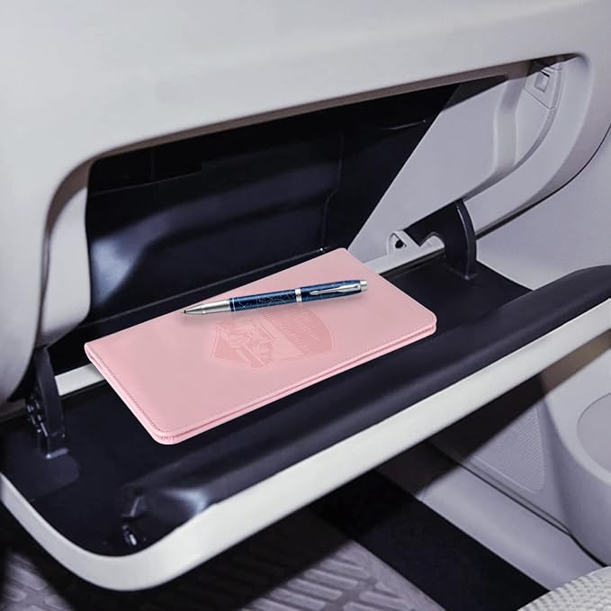 CoBak Car Registration and Insurance Holder | Vehicle Glove Box Organizer, Auto Truck Compartment Document Case with Magnetic Closure for Insurance & Driver License