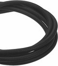 DMiotech 50ft Wire Loom Split Tubing 5/8 Inch(15.9mm) ID, Cord Protectors from Pet Flexible Conduit Cable Management for Office Home Garden, Black
