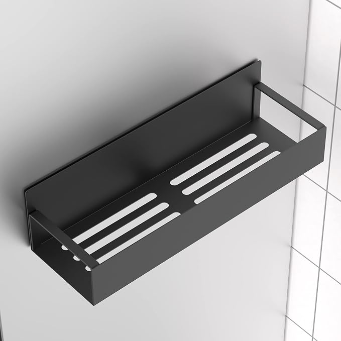 HuggieGems Metal 4 Pack Magnetic Spice Storage Rack Organizer for Refrigerator and Oven, Black Fridge Organizers and Storage, Metal
