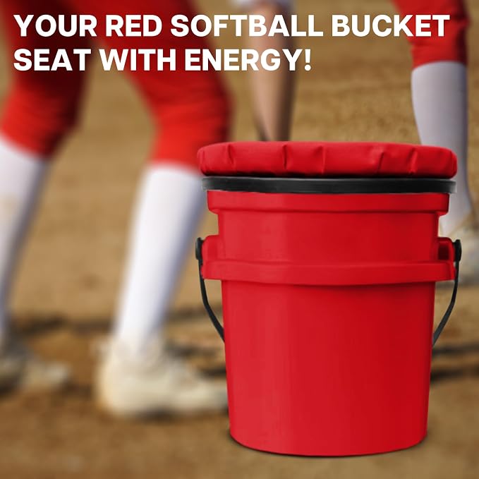5 Gallon Bucket Seat for Yeti, Swivel Lid With Padded Top for Cozy Sitting, Cushion for Outdoor Fishing, Hunting, Gardening, Camping, Car Washing, Softball Training