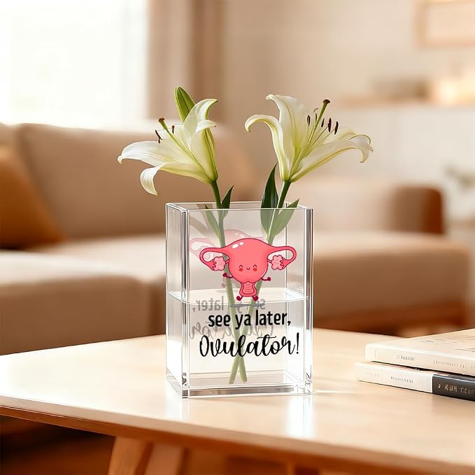 See Ya Later Ovulator Pen Holder Cosmetic Organizer, Funny Hysterectomy Pen Pencil Holders for Desk, Labor And Delivery Gifts Desk Accessories, OB GYN Organizer for Obstetrics Nurse Doctor