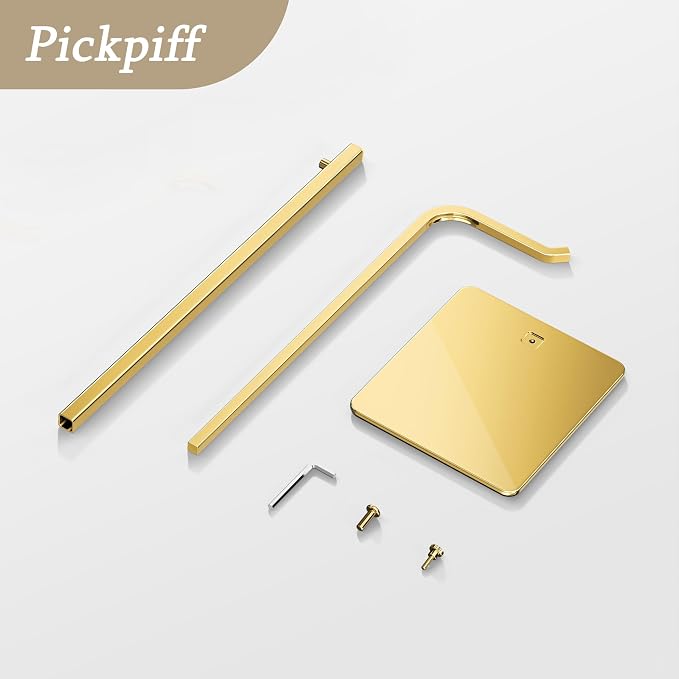 pickpiff Shiny Gold Purse Display Stand, Adjustable Handbag Holder for Closet, Desk, or Retail Display (1 Pack)