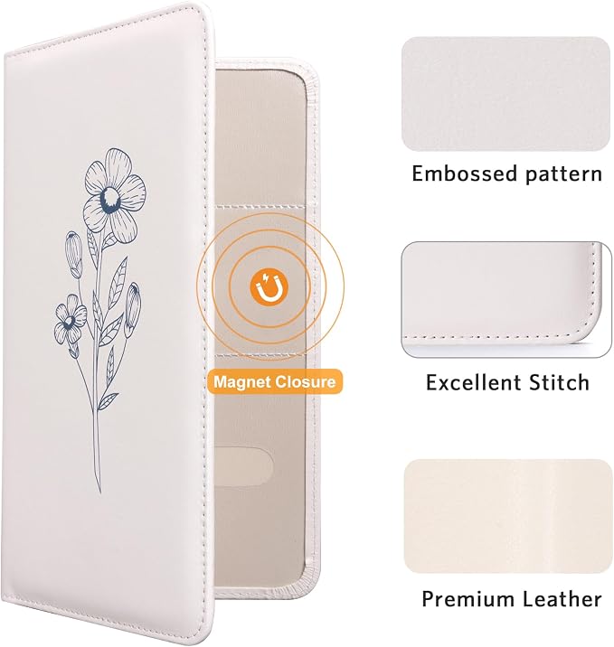 CoBak Car Registration and Insurance Holder | Vehicle Glove Box Organizer, Auto Truck Compartment Document Case with Magnetic Closure for Insurance & Driver License