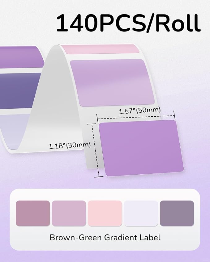 Phomemo M110 Labels - 1.57" x 1.18" Thermal Self-Adhesive 5 Stickers for M110/M100/M220/M250 Label Printers, 1 Roll 40x30mm Thermal Label Paper for Candle, Baking, Logo, Gift,230 PCS