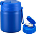 Howeemo 17oz Soup Thermo for Hot Food Kids,Insulated Food Jar with Spoon,Thermo Hot Food Lunch Container,Wide Mouth Leakproof Stainless Steel Lunch Box for School(Blue)