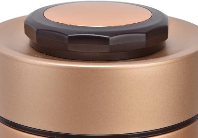 Qiilu Food Flask 2L Termos Para Comida Caliente 24 Horas 304 Stainless Steel 2.3L Vacuum Lunch Box 3 Layers Prevent Leakage Insulated Container For Work Travel (Gold)