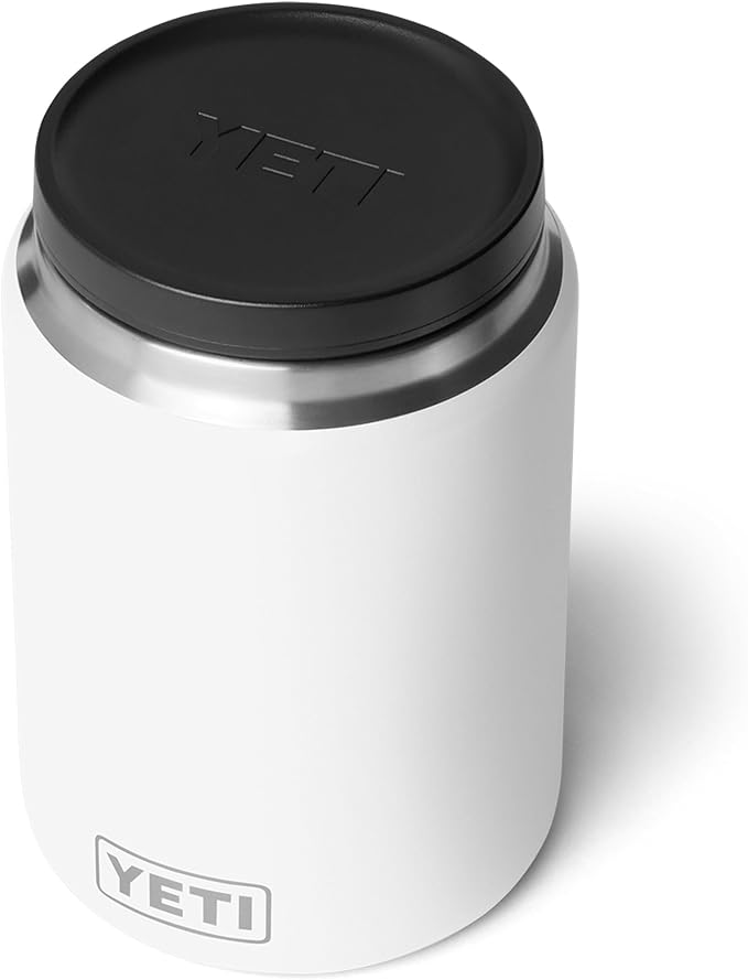 YETI Rambler 24 oz Food Jar, Vacuum Insulated, Stainless Steel, With Airtight Lid, White