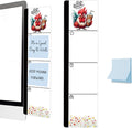 Monitor Memo Board Acrylic Sticky Note Holder Funny Rooster Coffee Office Desk Decor with 100 Self Stick Note Pads Wake Up Call Quote