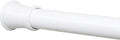 Zenna Home Tension Shower Curtain Rod, No Drill Adjustable Tension Curtain Rod for Bathroom, Rust Resistant, Easy Install Expandable Shower Curtain Rods, 26 to 76 Inches, White