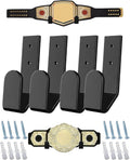 Wrestling Championship Belt Wall Mount Display Holder,Boxing Champion Belt Hanger Set,Storage Rack,Wrestlers Hanging Perfect Title Belts for Wall Decor