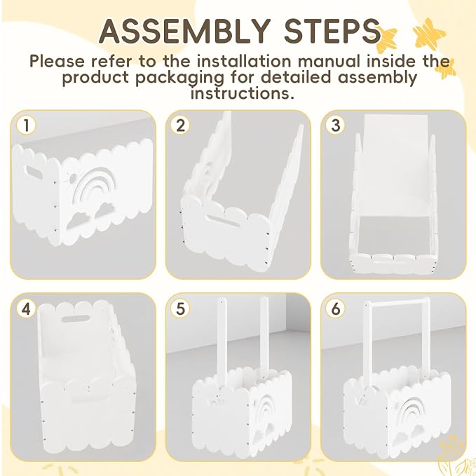 Wooden Baby Shower Crate Closet, Wooden Baby Shower Crate Closet, Boys and Girls for Baby shower wooden Basket Gifts, Welcome baby Gifts, Suitable for Pregnancy Glfts for New Parent (white)