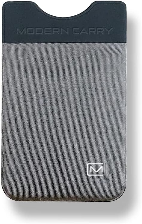 Modern Carry Ultra Thin Wallet for Men & Women, Single Pocket or 2 Slot Options, Slim Stretch Fabric Minimalist Front Pocket Card Holder