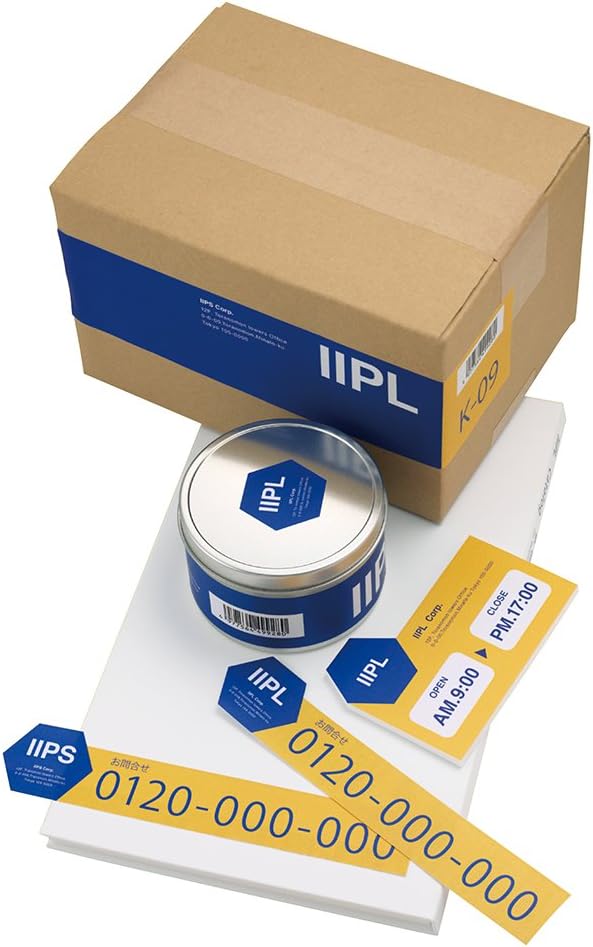 Plus ME-500 48-600 Labels, Normal Labels, FSC Certified Paper, Uncut, 20 Sheets