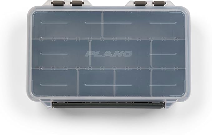 Plano StowAway 3600 Stow Tackle Box with Corrosion-Preventive Rustricor, 4-Pack, Single Latch Design, Transparent DuraView Lid, Stackable Storage for Fishing Bait, Lures and Gear