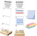 Sticky Notes Monitor Memo Board with Removable Wooden Base Be Advised Lack of Planning on Your Part Funny Office Quote Message Board Portable Sticky Note Holder Humorous Desk Decor and Gift