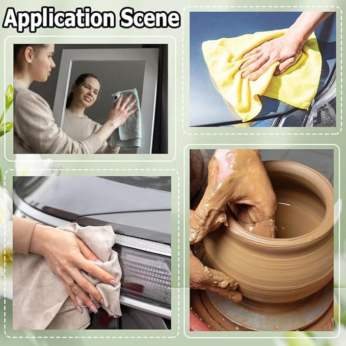 Car Interior Suede Cleaning Towel for Sonata SEL 2024, Ultra Soft High Absorbent Lint Free Scratchless Auto Detail Cloth Grey,XS30cm×30cm