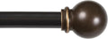 Kenney Chelsea Ball End Window Curtain Rod, Adjustable 28-48 Inch Extendable Rod Set, Oil Rubbed Bronze