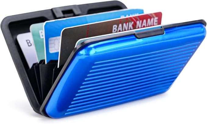 Women Credit Cards Holder,RFID Blocking Protection Aluminum Metal Wallet for Men Women Business Card Holder
