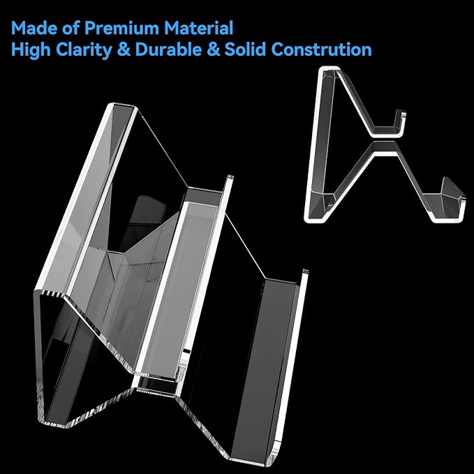 Acrylic Business Card Holder, 2-Tier Business Card Display, Clear Business Cards Stand for Desk & Counter, 1 Pack