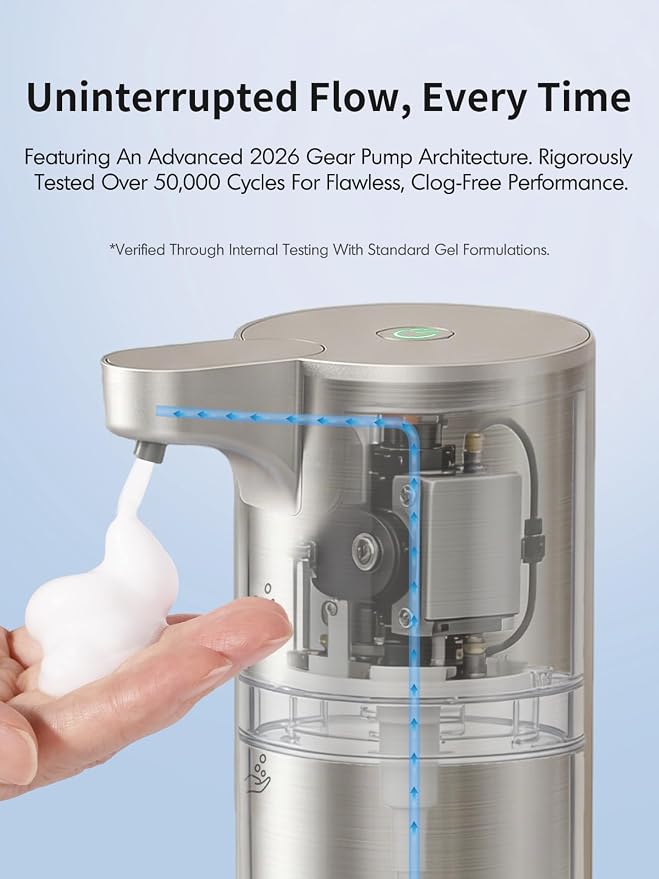 Automatic Soap Dispenser Touchless Foaming: Stainless Steel Free Touch