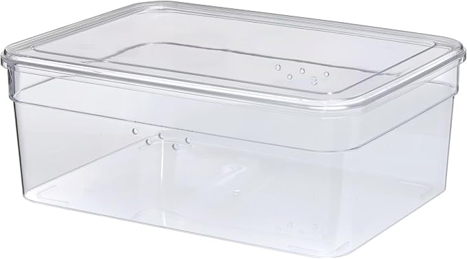 Clear Plastic Glossy Extra Wide Shoe Box with Lid, Adult Size, One Pair Size, One Tier